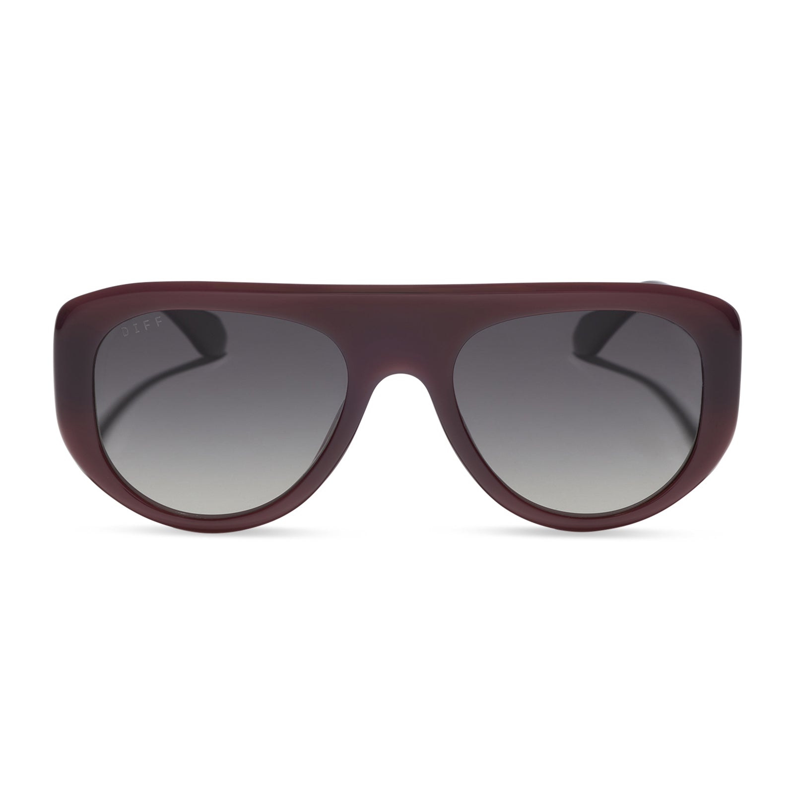 DIFF MORGAN - COCOA POWDER + GREY GRADIENT + POLARIZED + SUNGLASSES