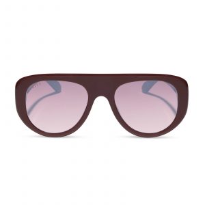 DIFF MORGAN - RUGBY RED + BURGUNDY GRADIENT SUNGLASSES