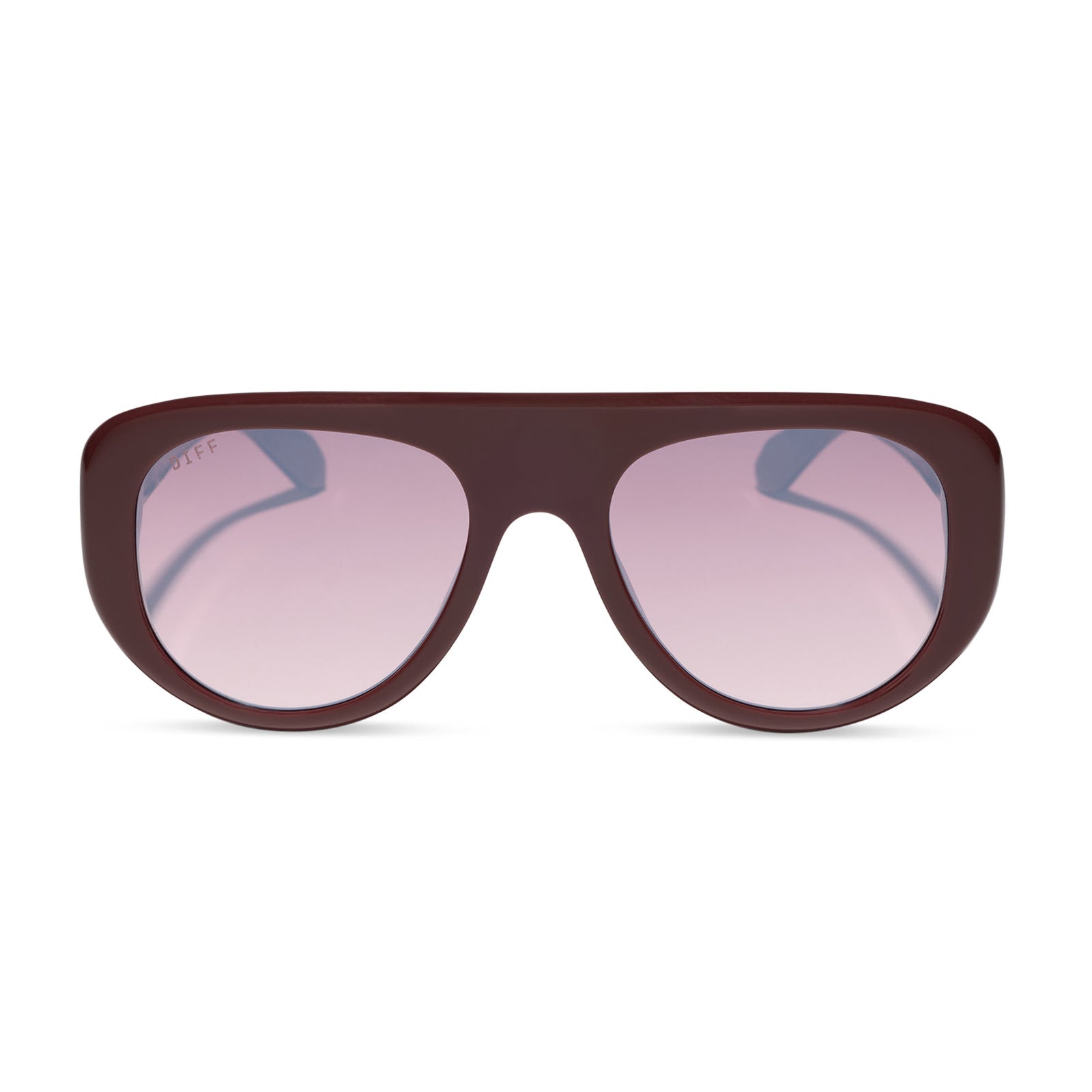 DIFF MORGAN - RUGBY RED + BURGUNDY GRADIENT SUNGLASSES