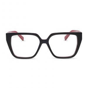 DIFF OLIVE - BLACK, WHITE & RED + GLASSES