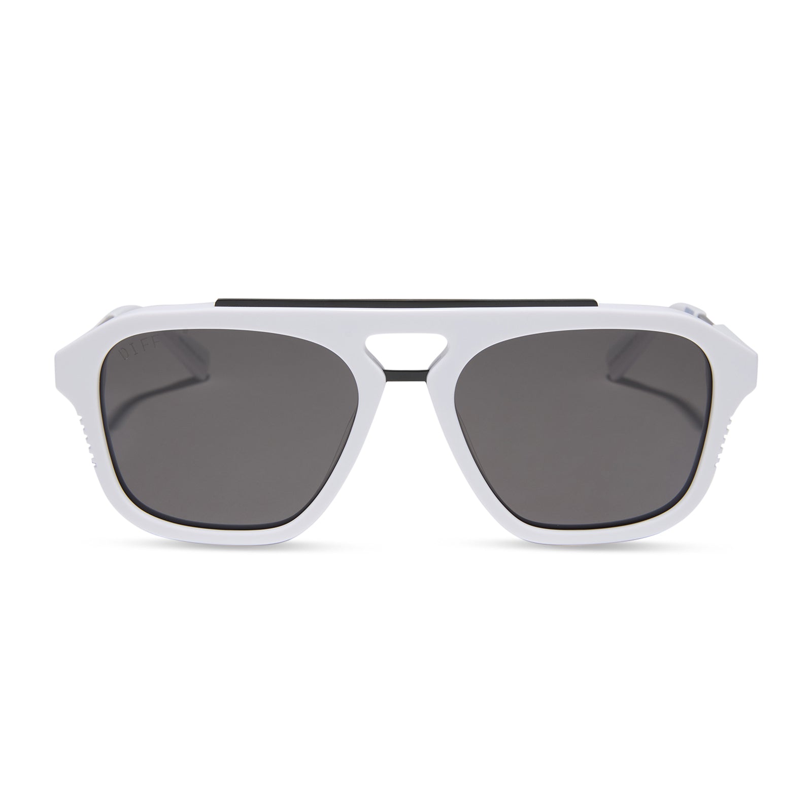 DIFF STORMTROOPER 3.0 - WHITE + GREY + POLARIZED SUNGLASSES