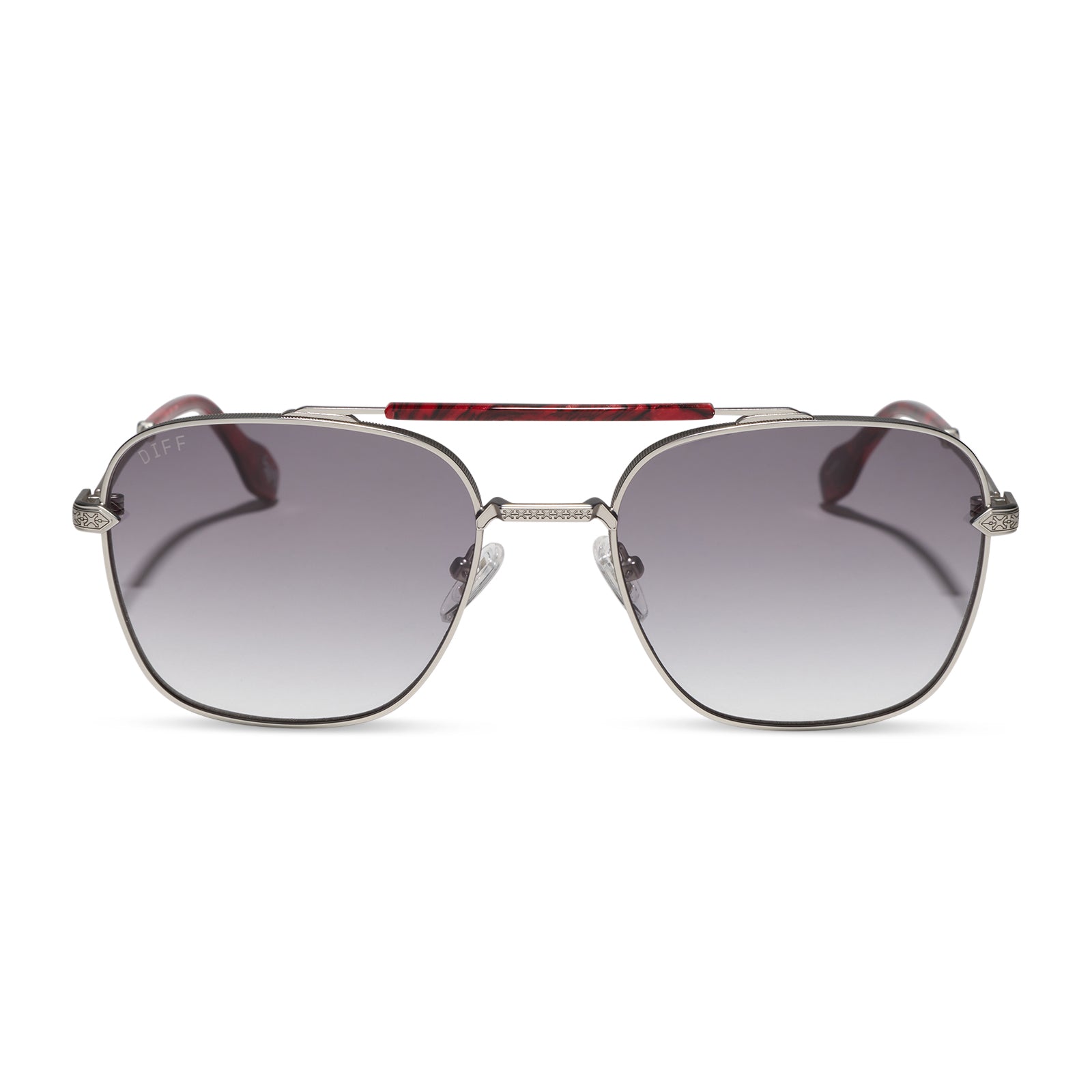 DIFF I'M A SONG - MATTE SILVER + GREY GRADIENT + SUNGLASSES