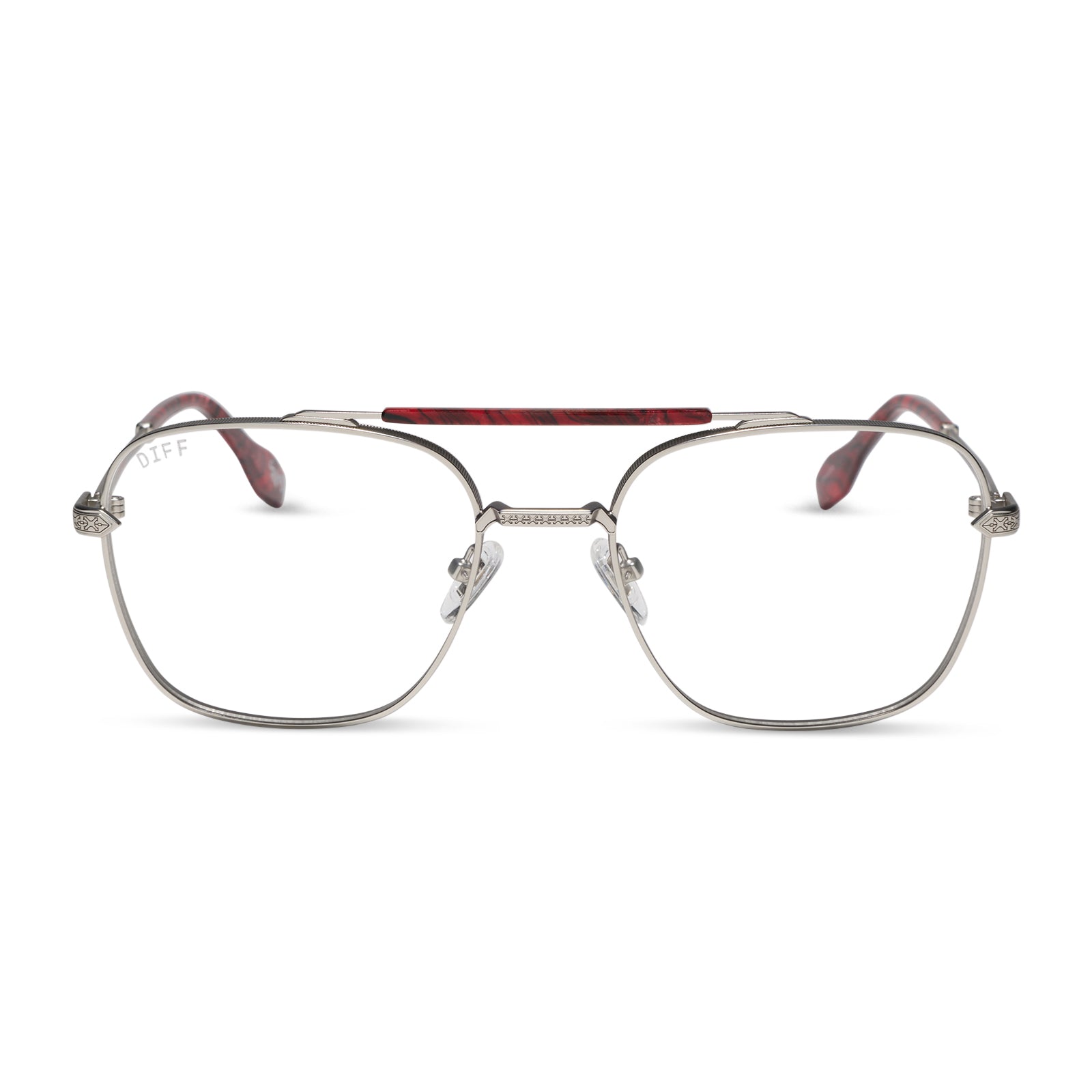 DIFF I'M A SONG - MATTE SILVER + GLASSES