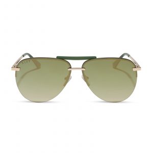 DIFF TAHOE - GOLD + ALOE GREEN GRADIENT + LIGHT GOLD FLASH + POLARIZED SUNGLASSES