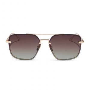 DIFF TEDDY - GOLD + BROWN GRADIENT + POLARIZED + SUNGLASSES