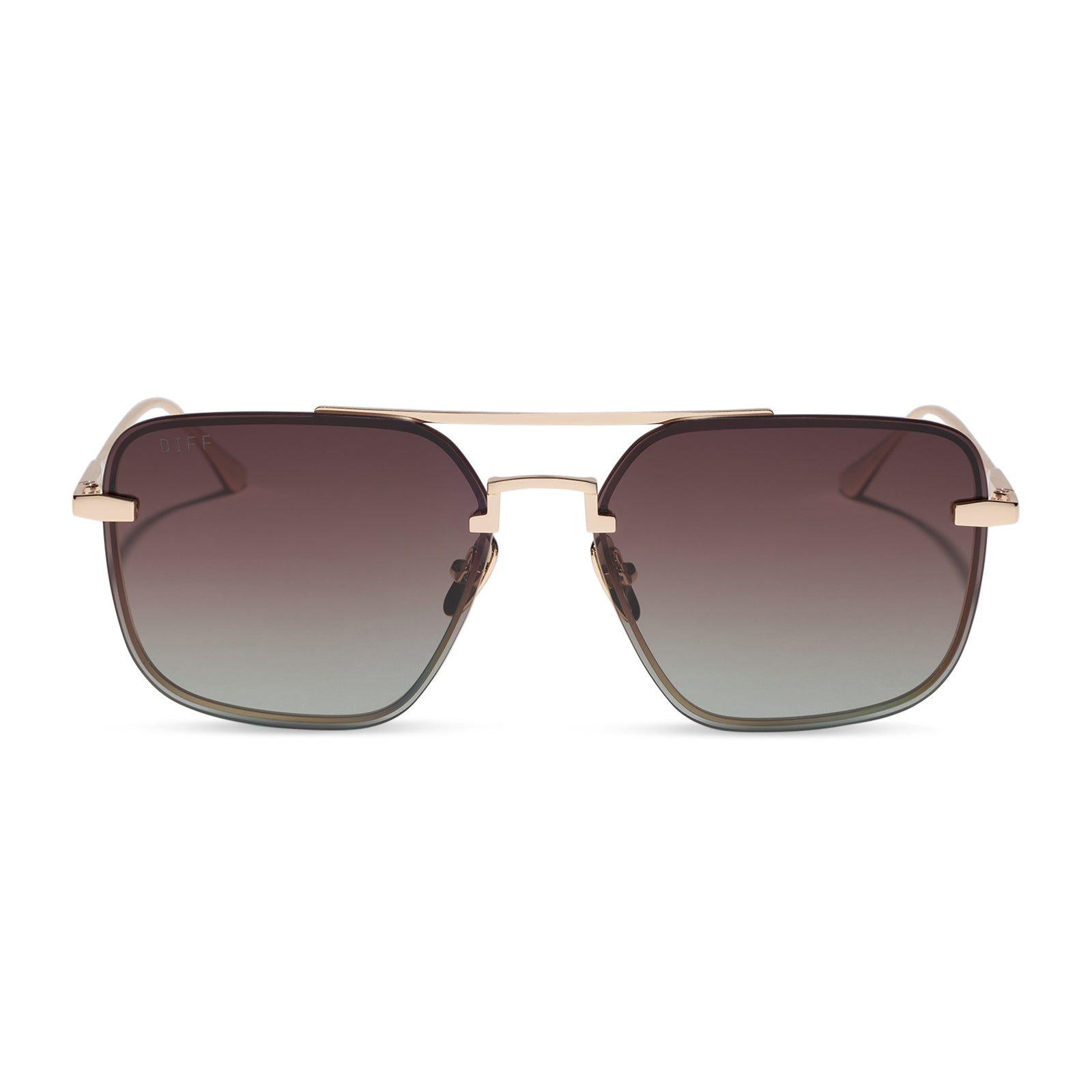 DIFF TEDDY - GOLD + BROWN GRADIENT + POLARIZED + SUNGLASSES