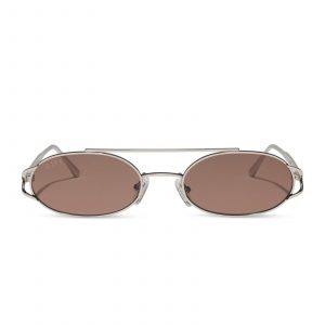 DIFF THE BROOKLYN - SILVER + BROWN + SUNGLASSES