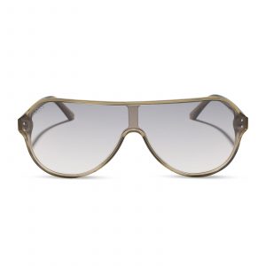 DIFF THE DOWNTOWN - OLIVE CRYSTAL + SILVER FLASH + SUNGLASSES