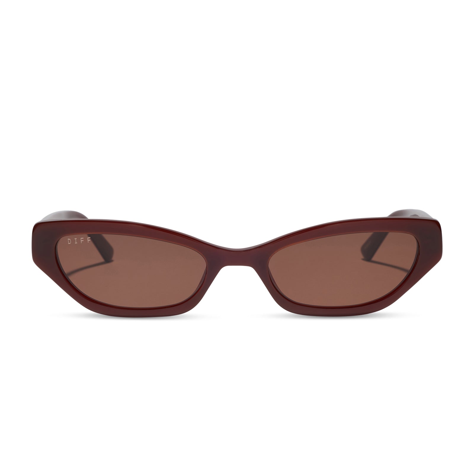 DIFF THE TRIBECA - RICH BROWN CRYSTAL + REDDISH BROWN + SUNGLASSES