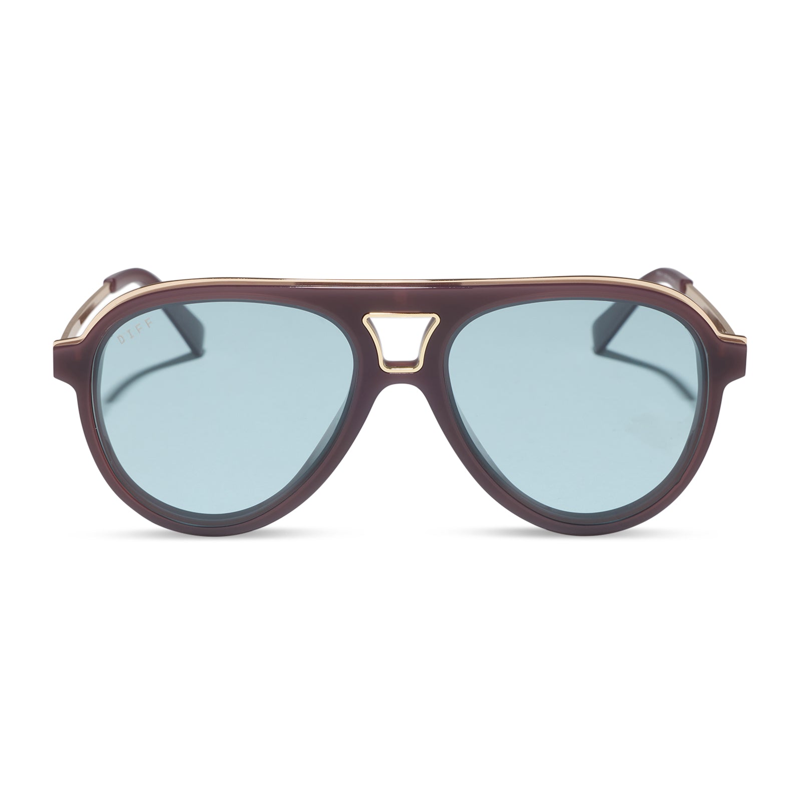 DIFF TOSCA III - COCOA POWDER + LIGHT BLUE TINT + SUNGLASSES