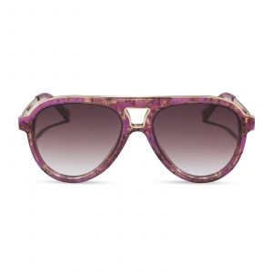 DIFF TOSCA III - LAVENDER HAZE TORTOISE + BROWN GRADIENT + SUNGLASSES