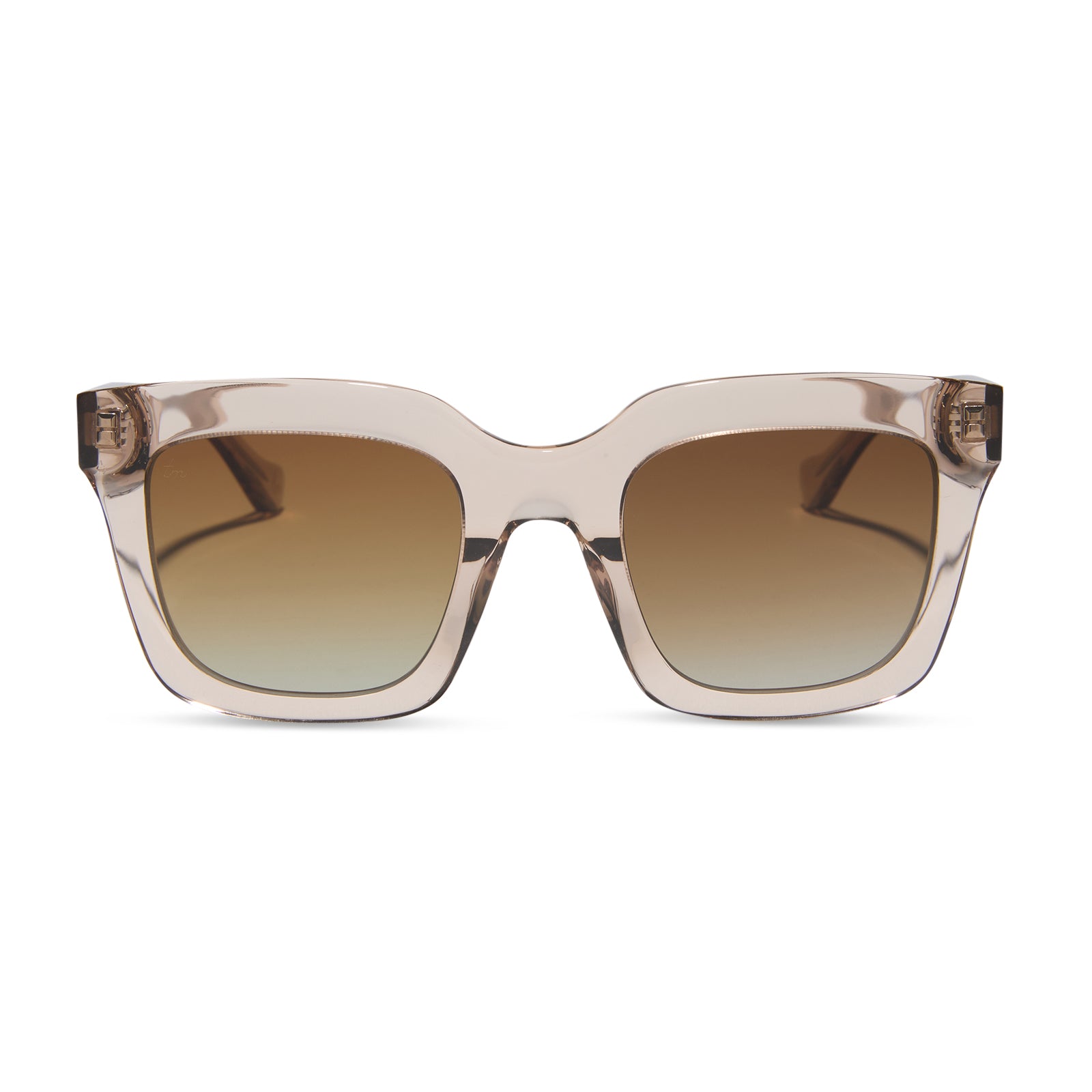 DIFF VALENCIA - SOFT TAUPE CRYSTAL + BROWN GRADIENT + POLARIZED SUNGLASSES