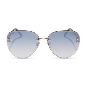 DIFF TRISTA - GOLD + SLATE GRADIENT FLASH SUNGLASSES