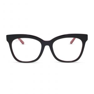 DIFF WINSTON - BLACK, WHITE & RED + GLASSES