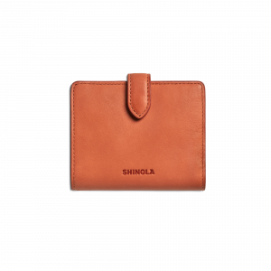 Shinola Small Snap Wallet - Rust
