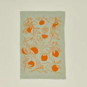 Hawkins New York Linen Tea Towel - Clementine