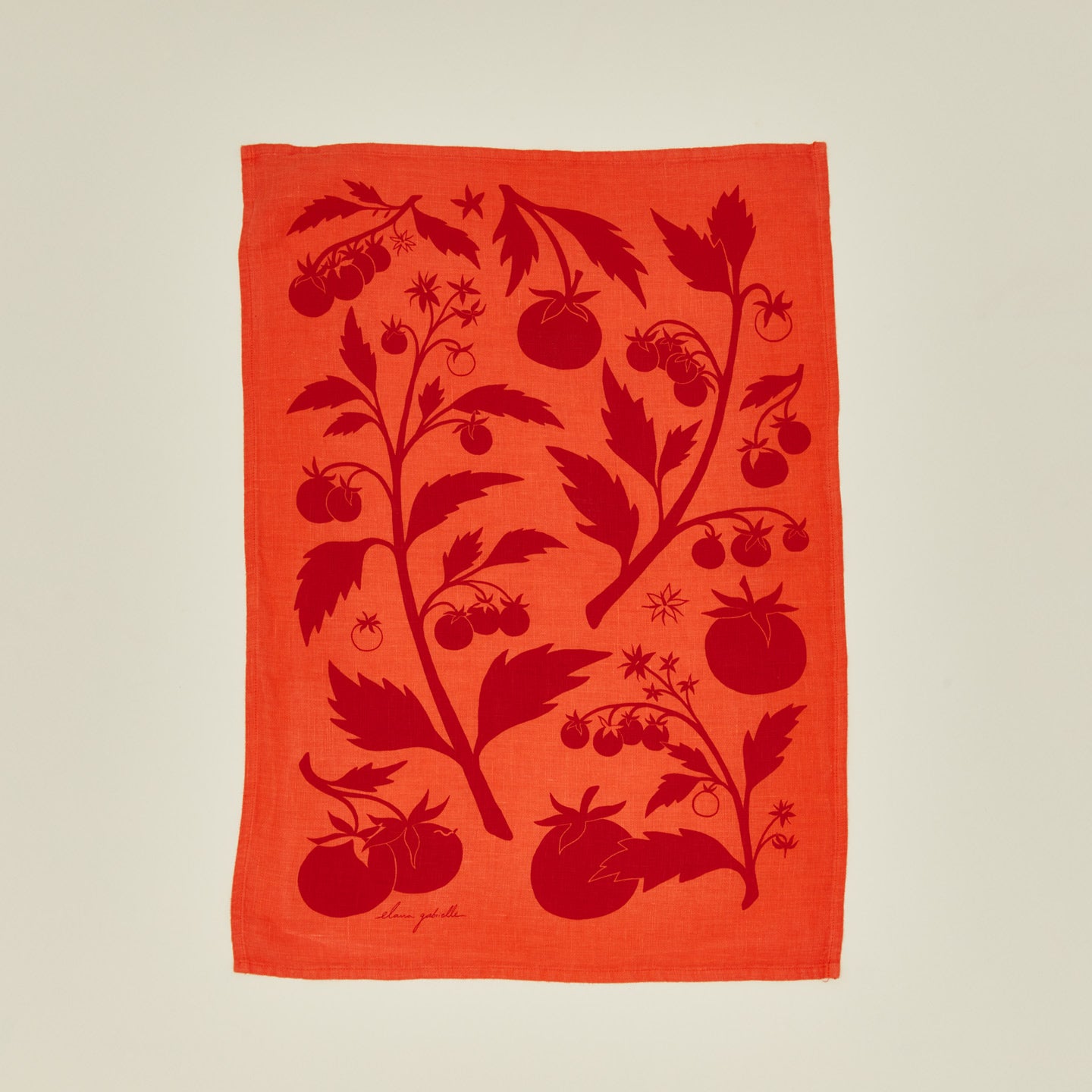 Hawkins New York Linen Tea Towel - Tomato