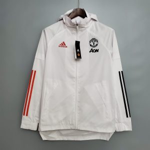 E Jerseys Man United White Windbreaker 20/21