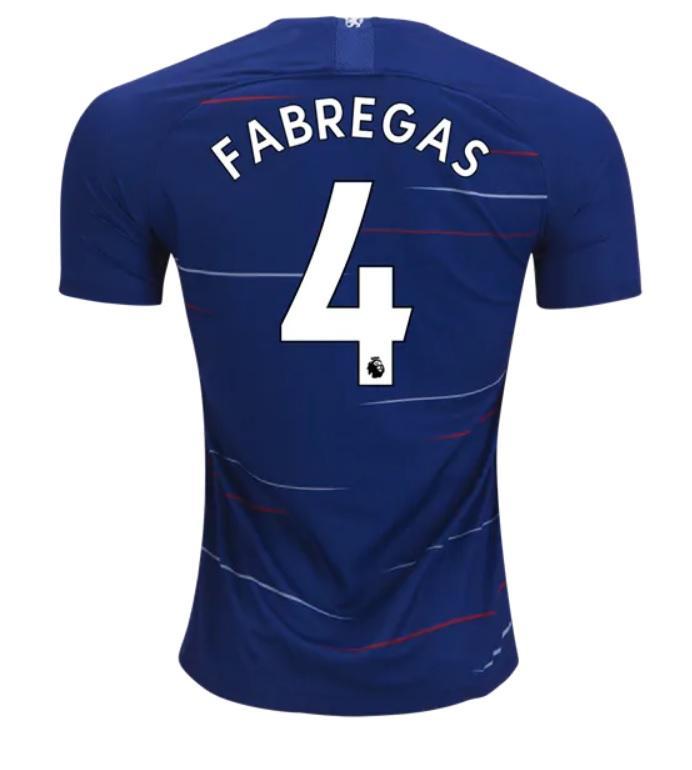 Soccer Jersey Club Chelsea Fabregas Home Jersey 2018/19