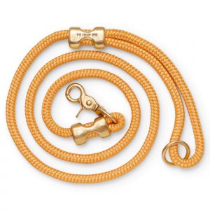 The Foggy Dog Goldenrod Marine Rope Dog Leash