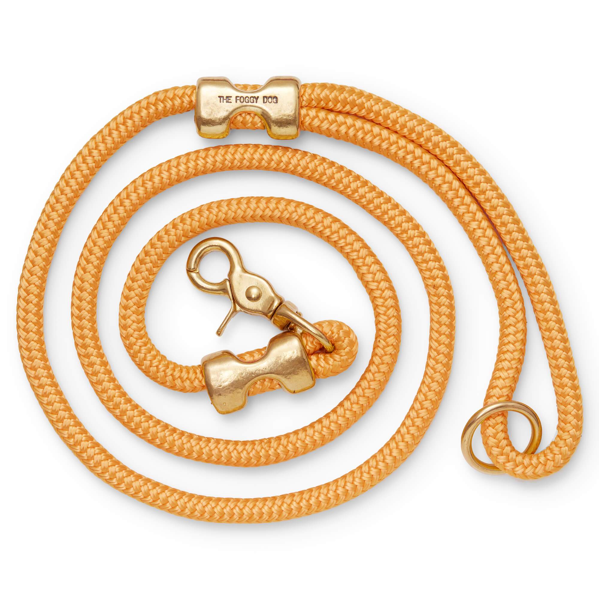 The Foggy Dog Goldenrod Marine Rope Dog Leash
