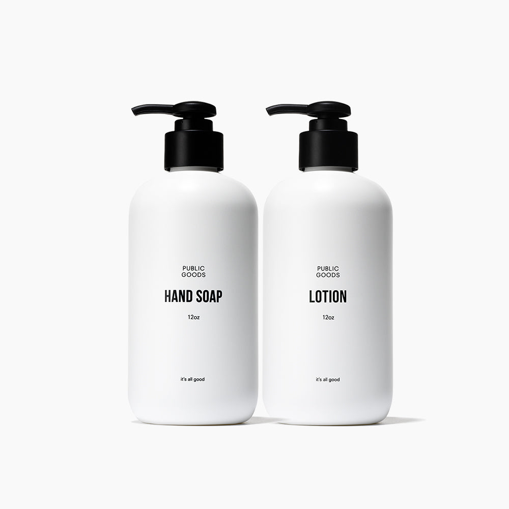 Public Goods Hand Soap & Lotion Set
