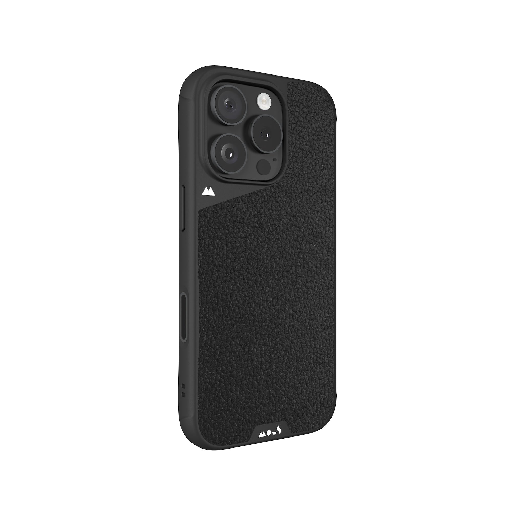 Mous Black Leather Protective Phone Case with Camera Control Button - Limitless