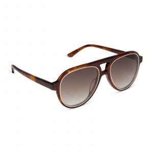 DIFF PIA - SALTED CARAMEL TORTOISE + BROWN GRADIENT + POLARIZED SUNGLASSES