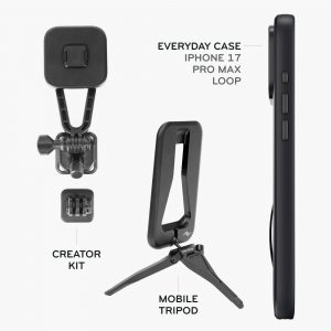 Peak Design Everyday Loop Case | iPhone 17 Pro Max | Black | Bundle 2