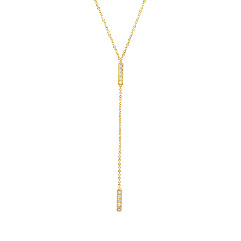 Jennifer Meyer Diamond Short Bar Lariat