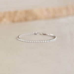 Linjer Tennis Bracelet Silver - Audrey