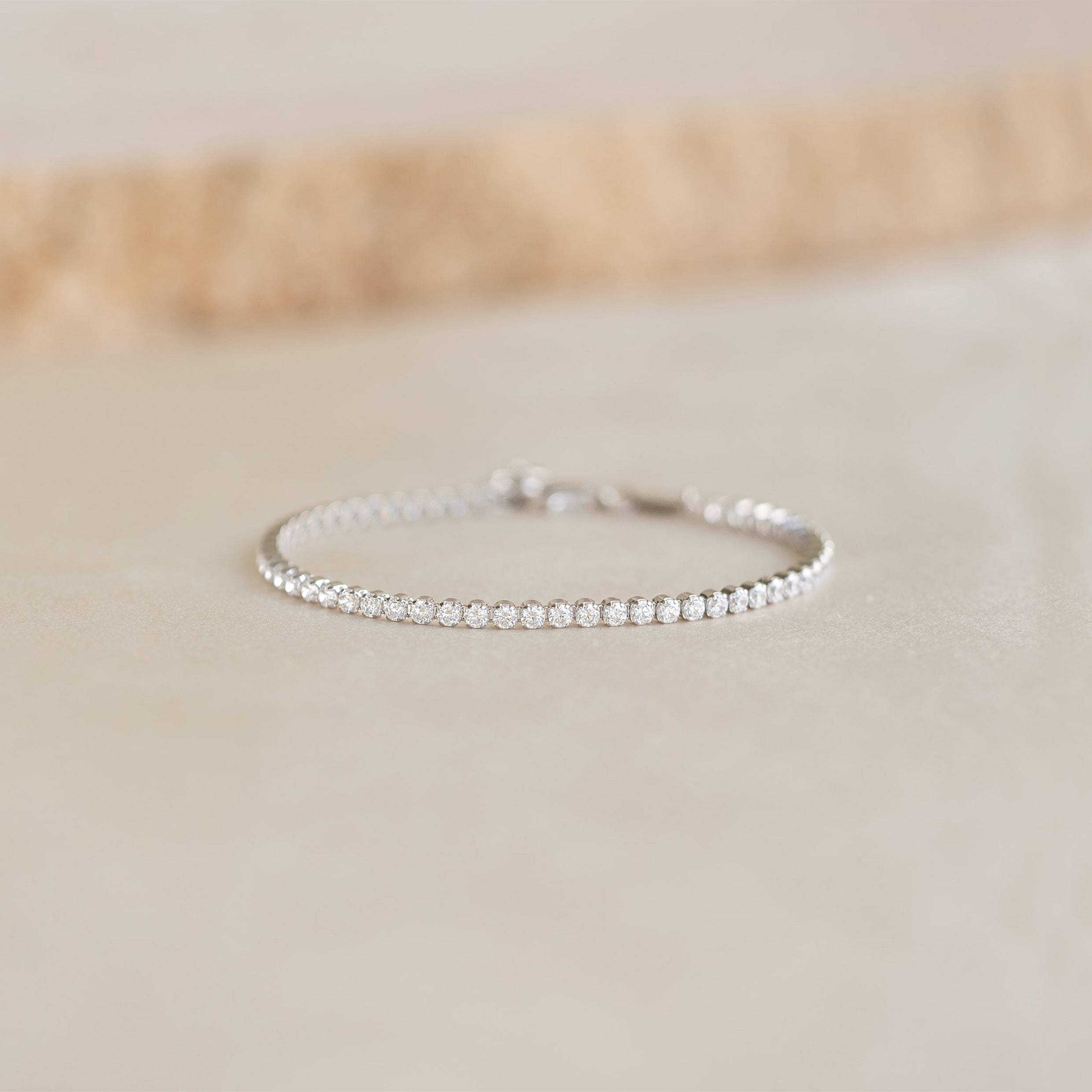 Linjer Tennis Bracelet Silver - Audrey