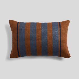 Parachute Kilim Mini Lumbar Pillow Cover (Tobacco and Dusk)