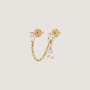 Kinn Studio Doubles Diamond Chain Earring