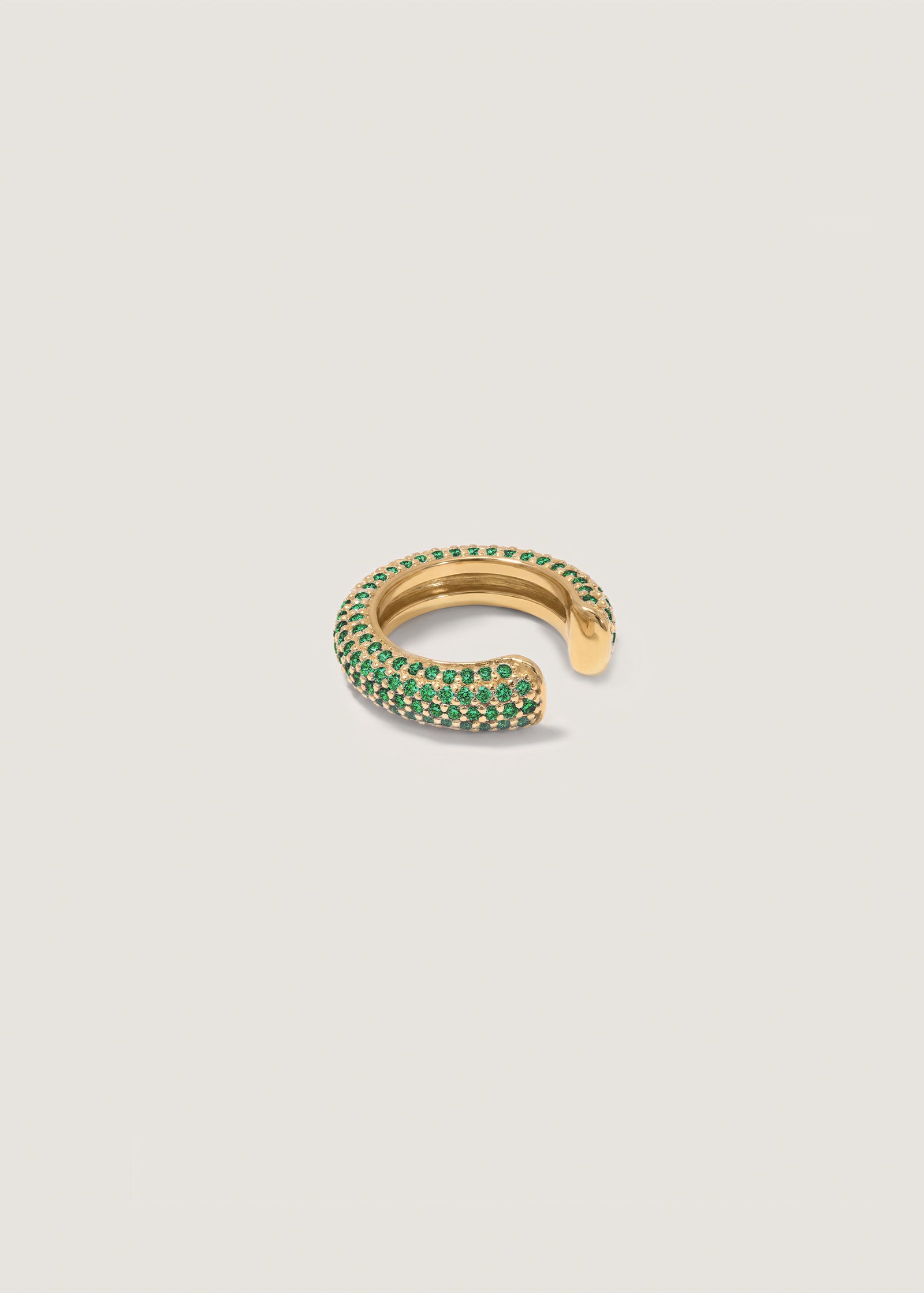 Kinn Studio Love Pavé Emerald Earring Cuff