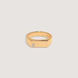 Kinn Studio Men's Benedict Signet Diamond Ring