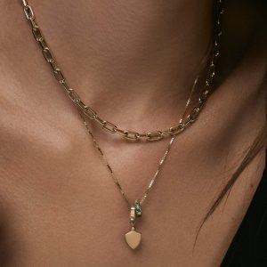 Kinn Studio Ace Shield Diamond Pendant