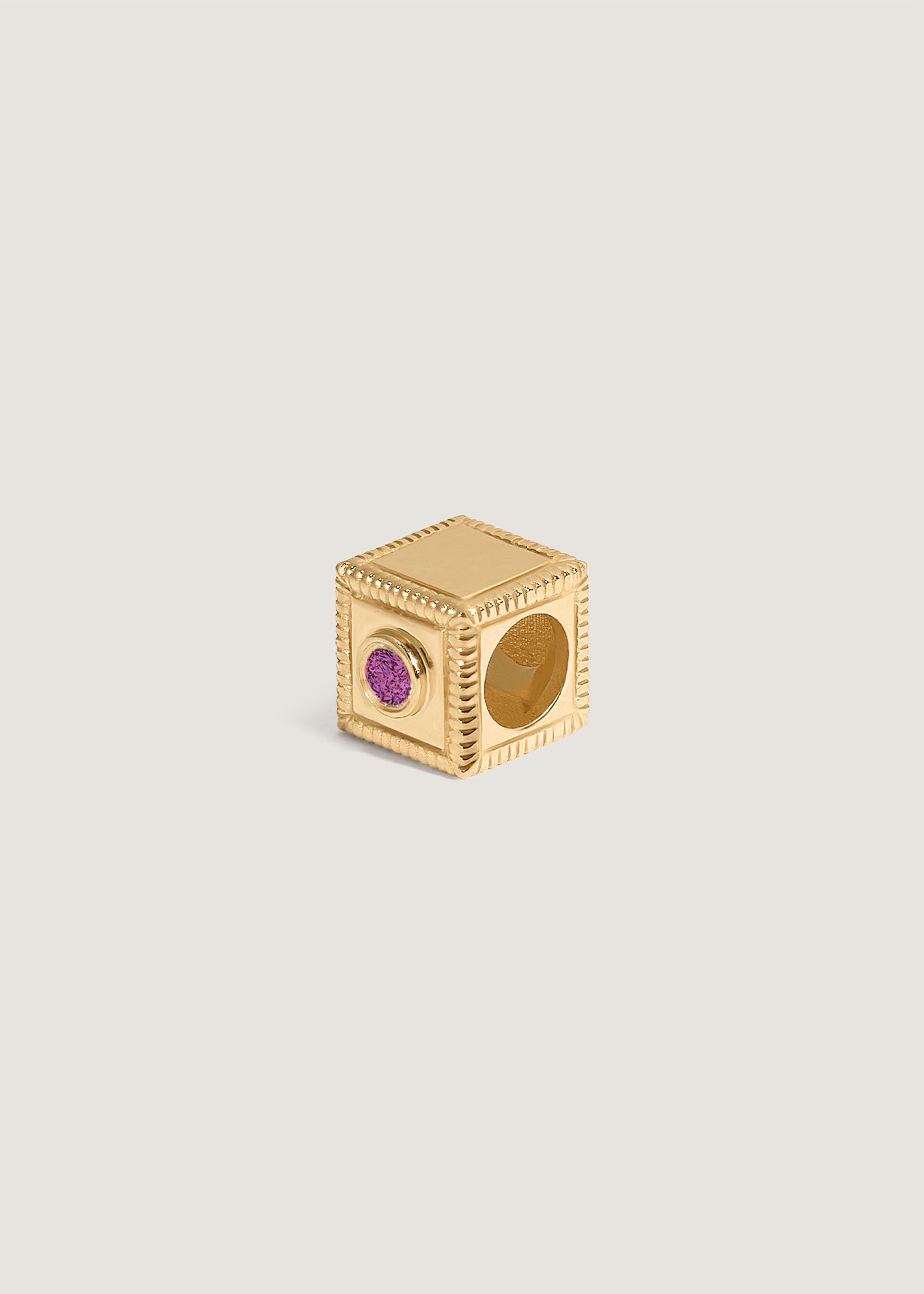 Kinn Studio Chapter Custom Birthstone Charm Amethyst