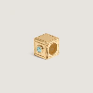 Kinn Studio Chapter Custom Birthstone Charm Aquamarine