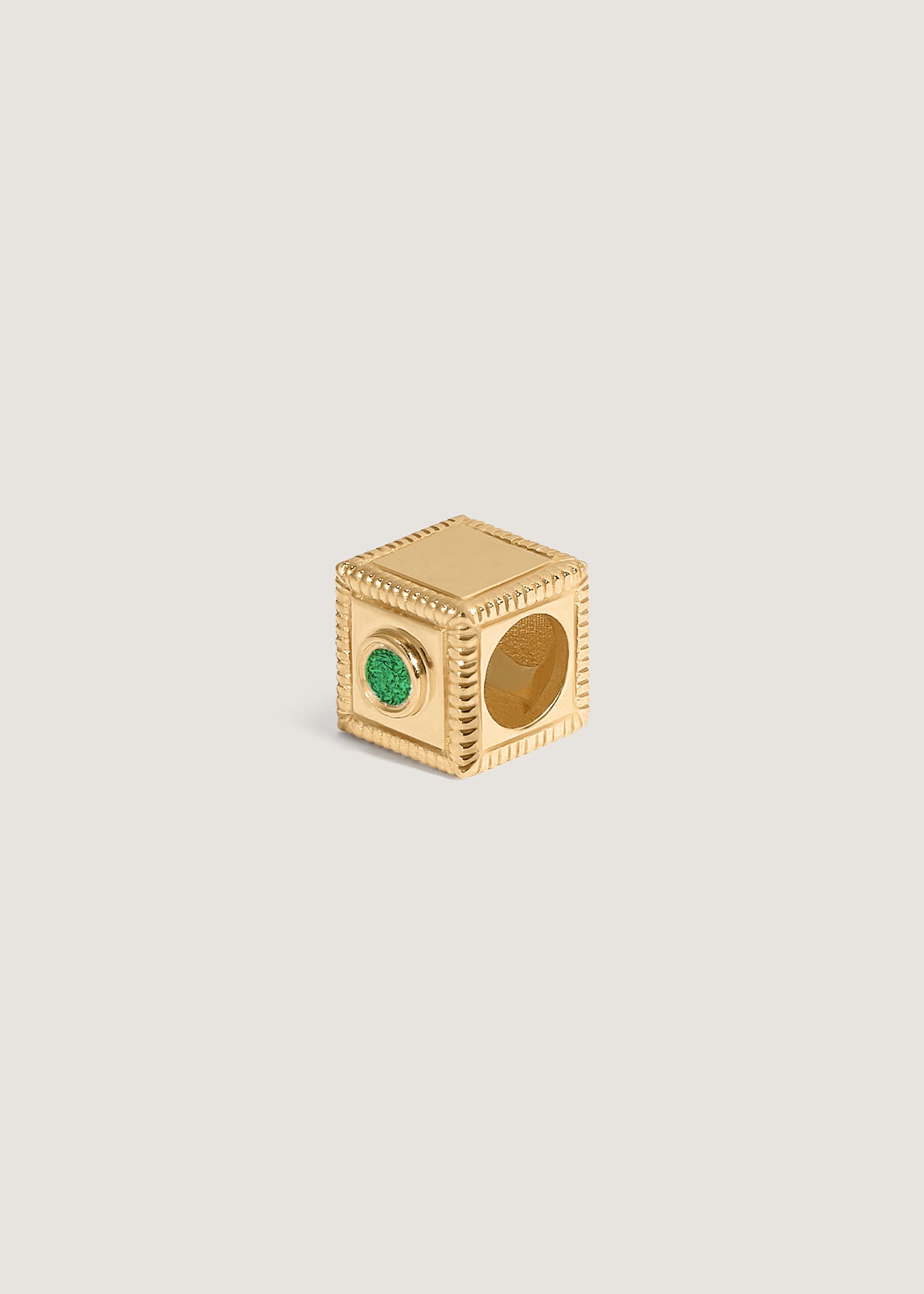 Kinn Studio Chapter Custom Birthstone Charm Emerald