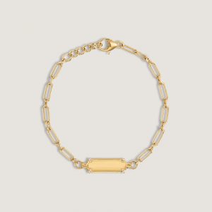 Kinn Studio Harlow Oval Pavé ID Bracelet