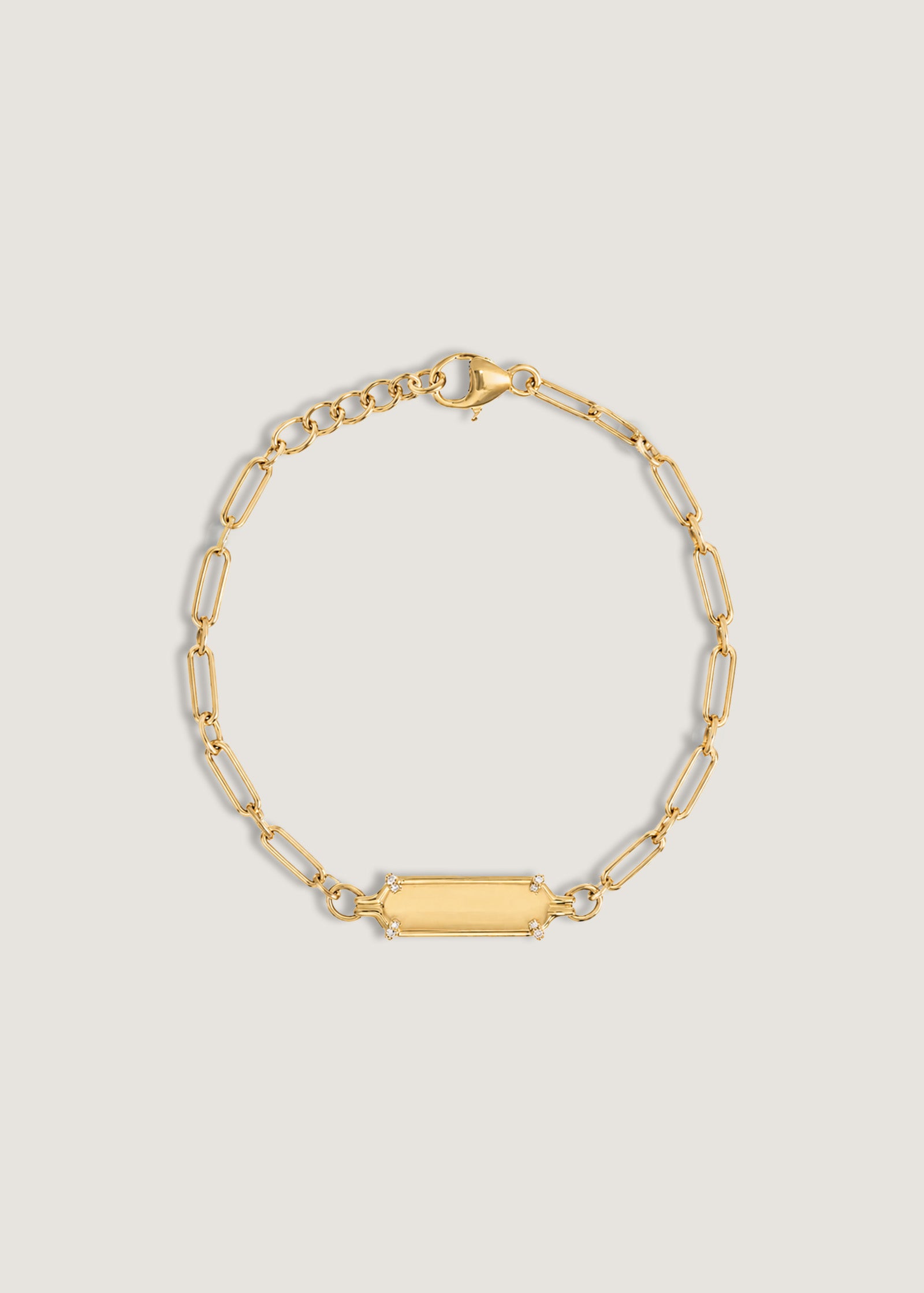 Kinn Studio Harlow Oval Pavé ID Bracelet