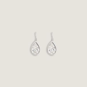 Kinn Studio Harper 2ctw Pear Drop Earrings White Gold