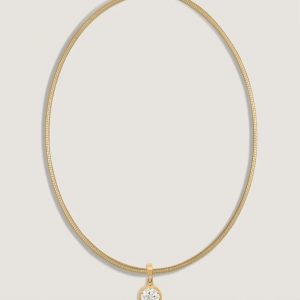 Kinn Studio Madeleine 2.5ct Diamond Round Pendant Necklace