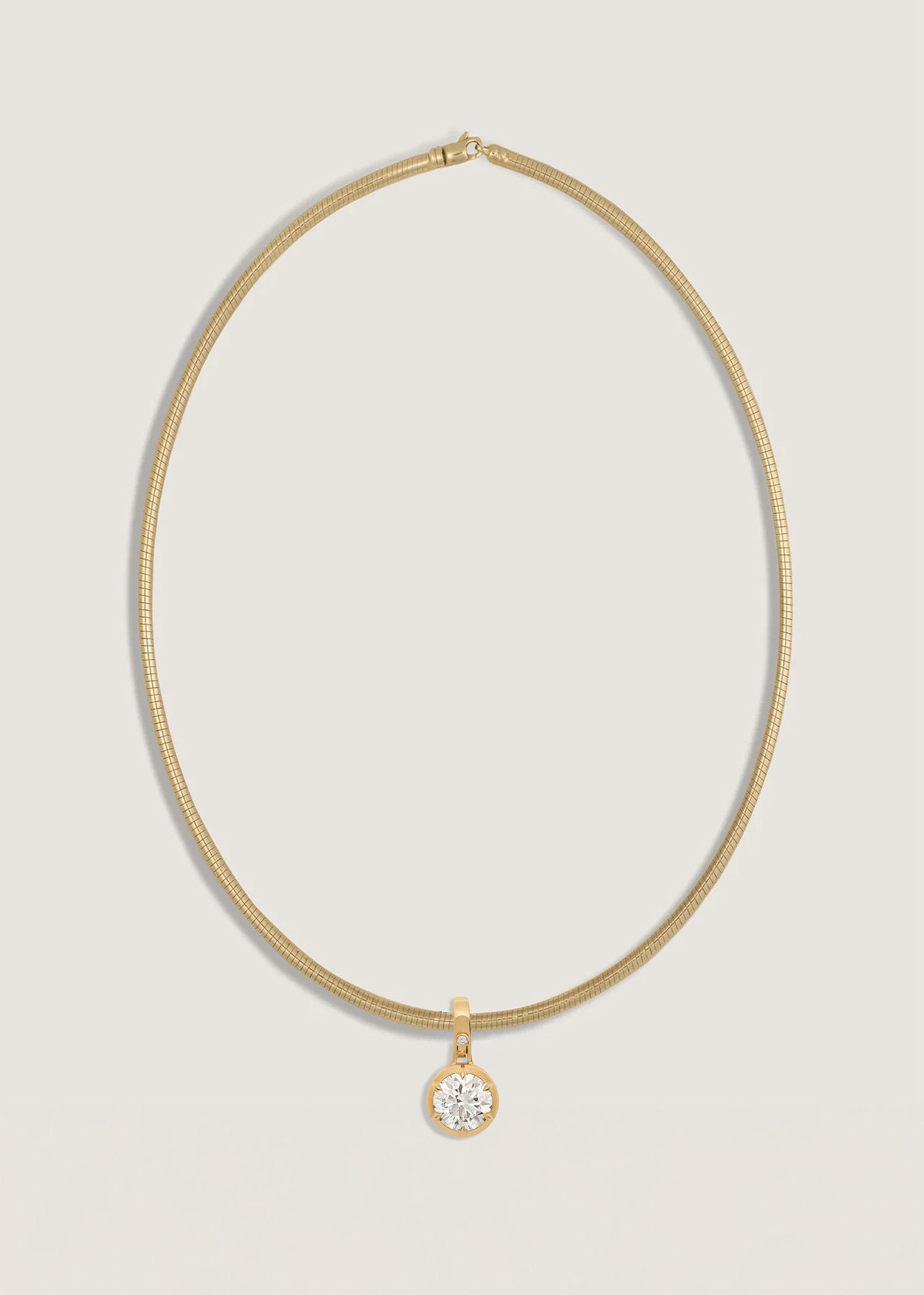 Kinn Studio Madeleine 2.5ct Diamond Round Pendant Necklace