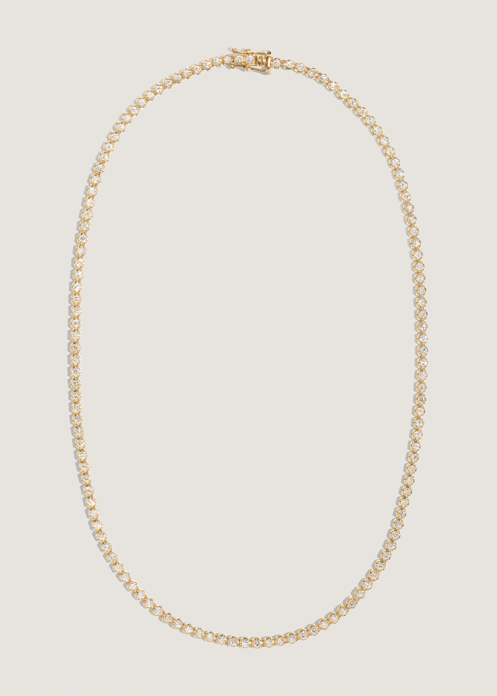 Kinn Studio Madison Diamond Tennis Necklace Yellow Gold