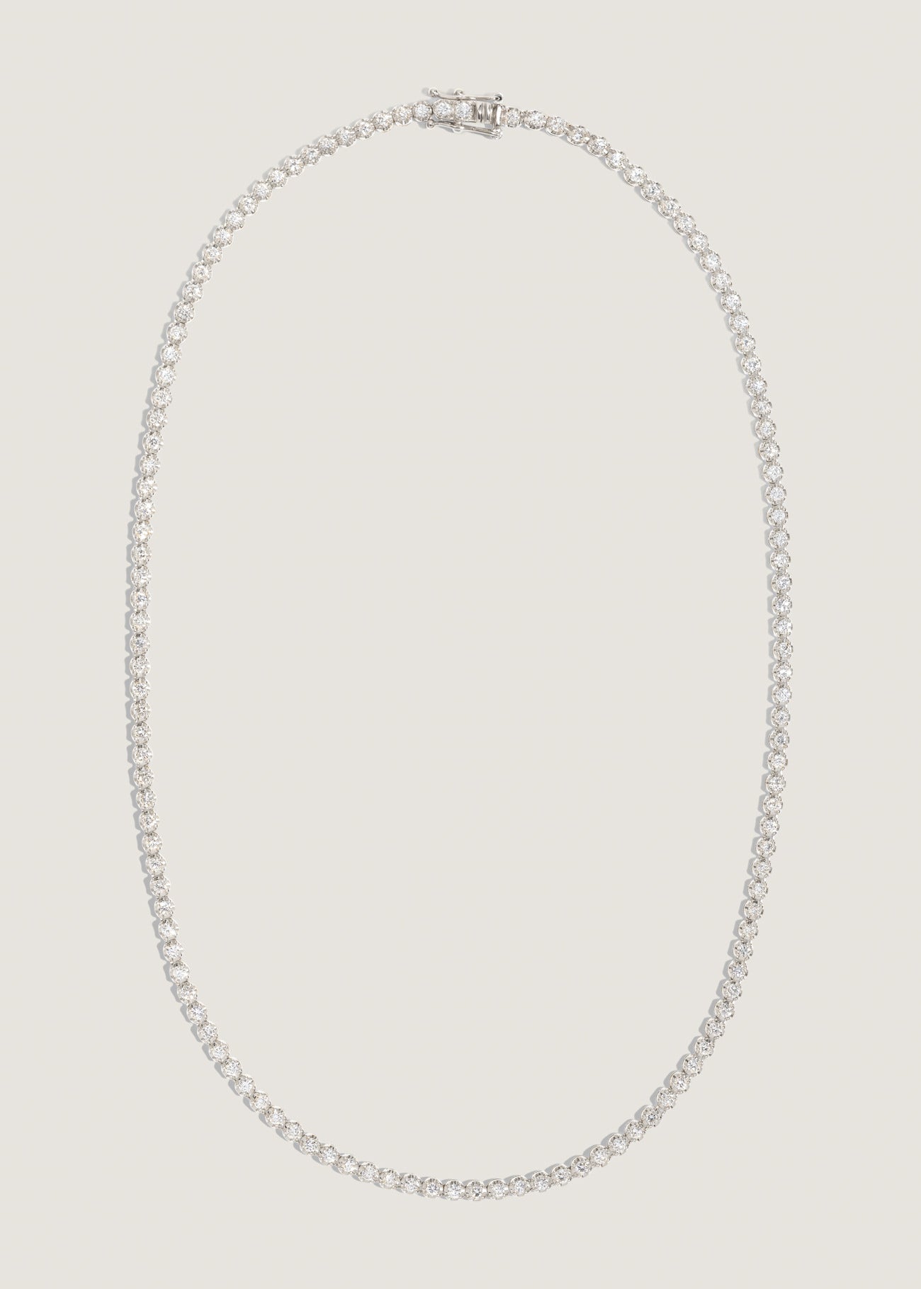 Kinn Studio Madison Diamond Tennis Necklace White Gold
