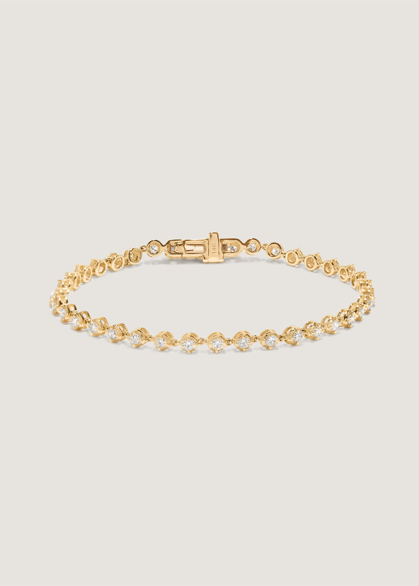 Kinn Studio Martina Linked Bezel Tennis Bracelet