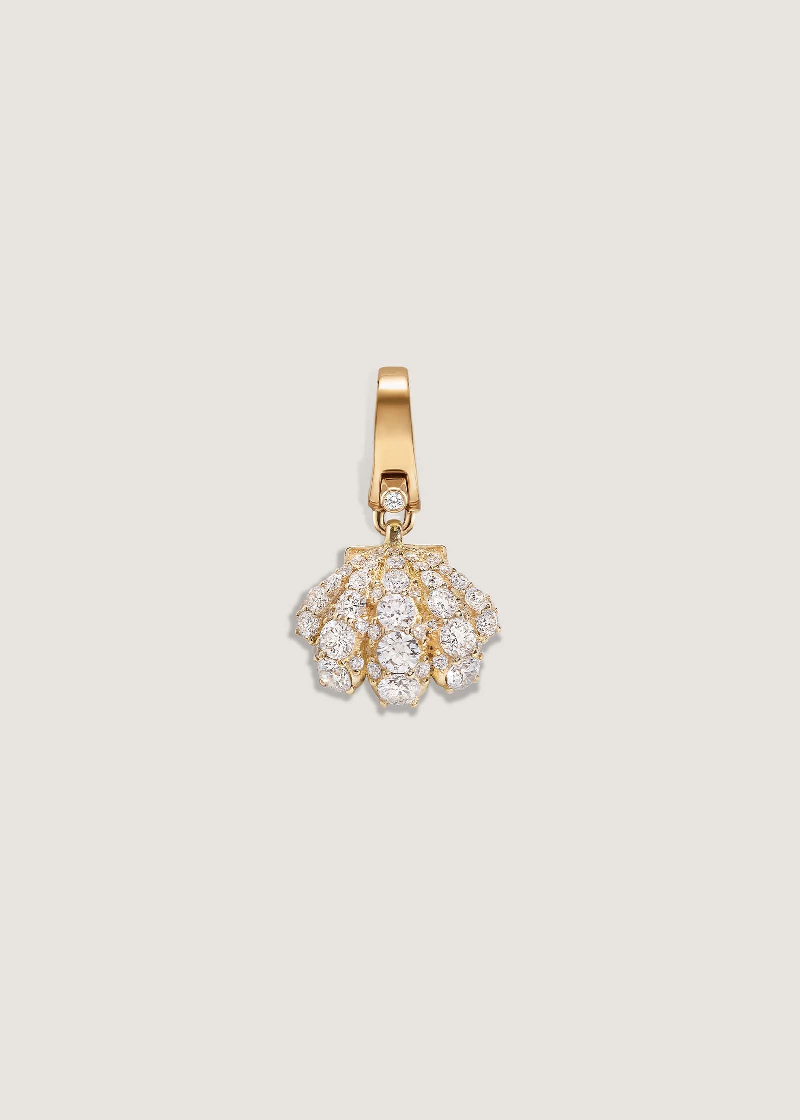Kinn Studio Pavé Diamond Shell Charm