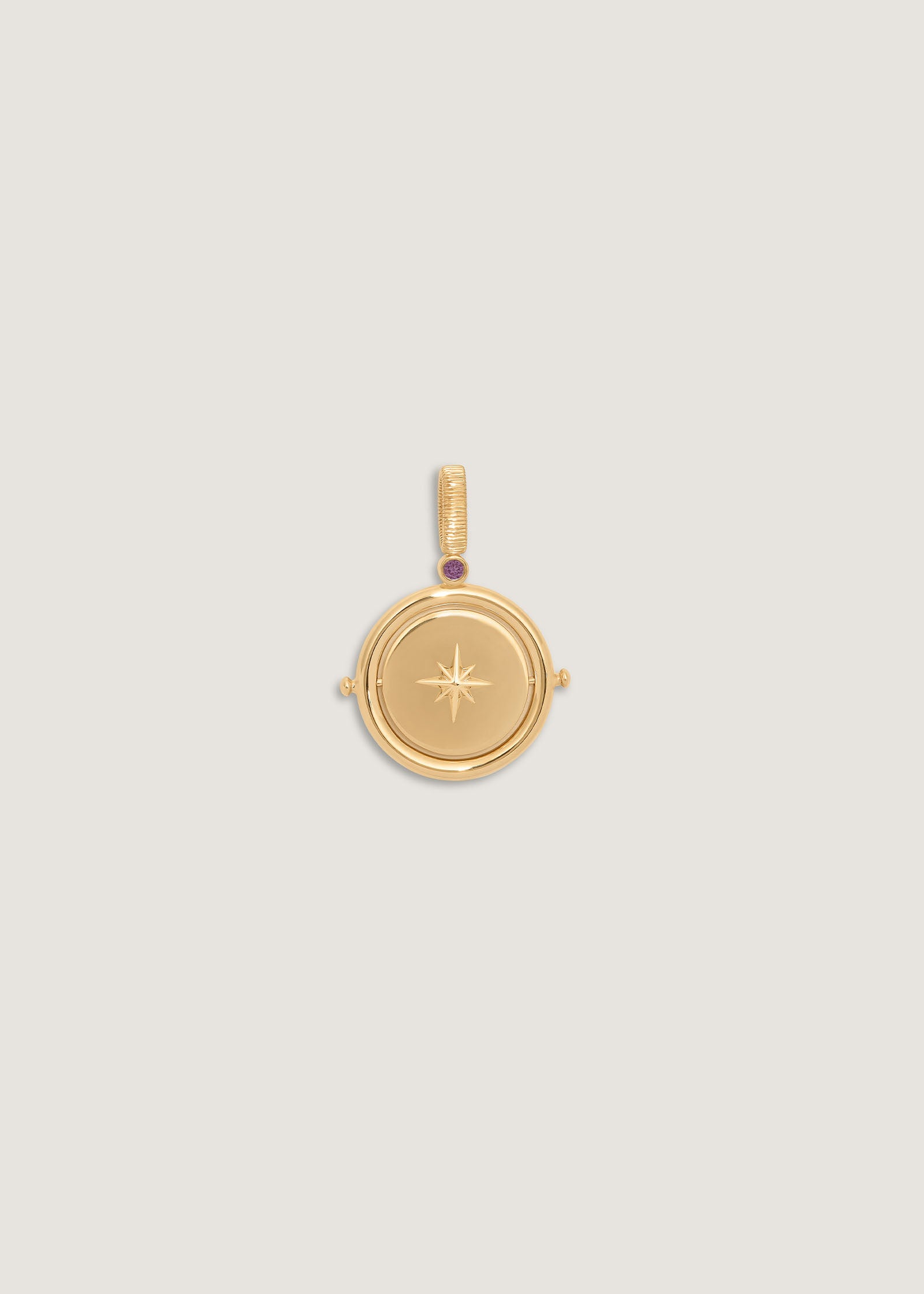 Kinn Studio Round North Star Birthstone Pendant Alexandrite